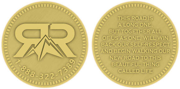 sobriety, addiction recovery and rehabilitation challenge coins